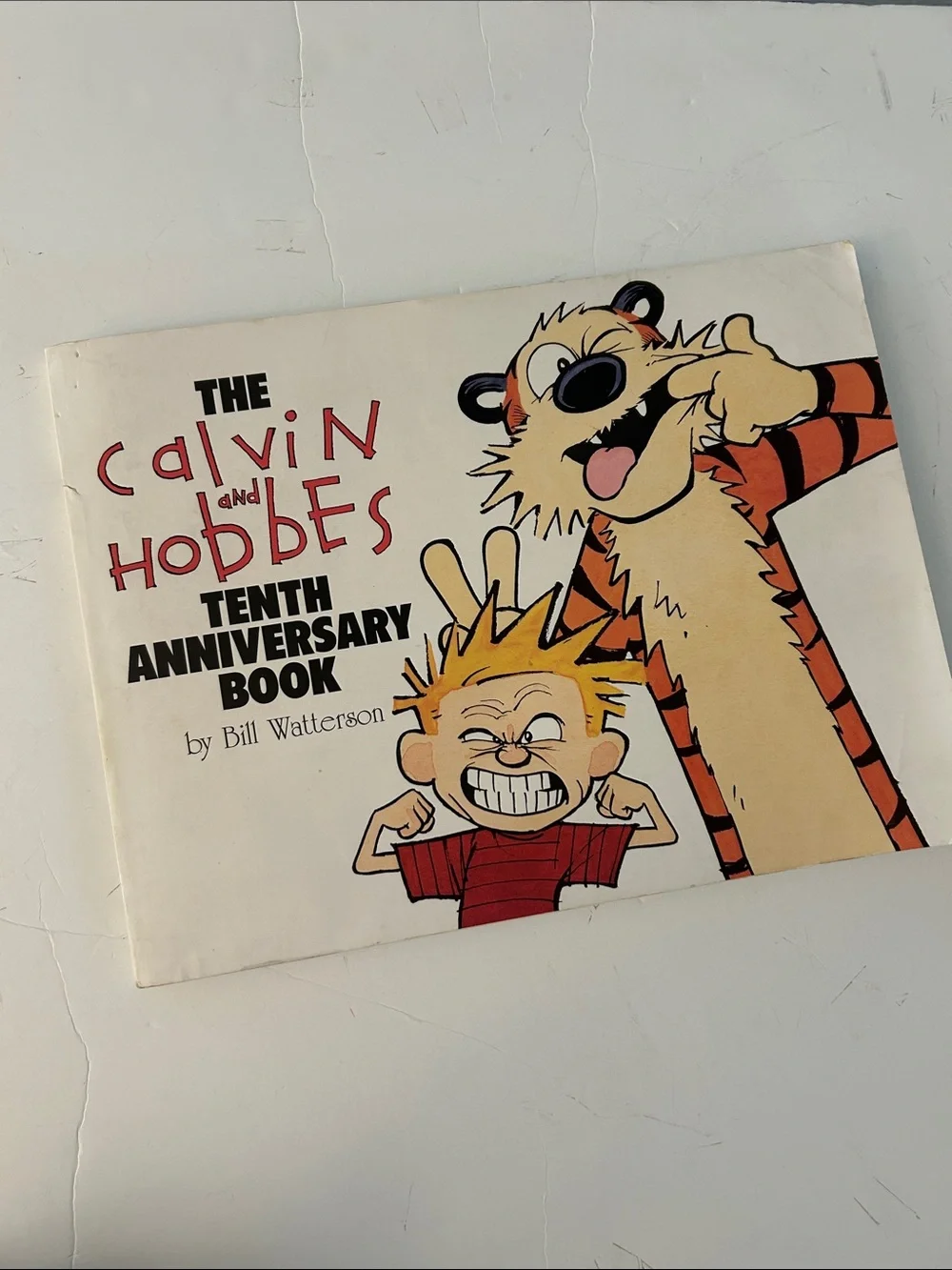 Calvin and Hobbes Tenth Anniversary Book by bill watterson copyright 1995